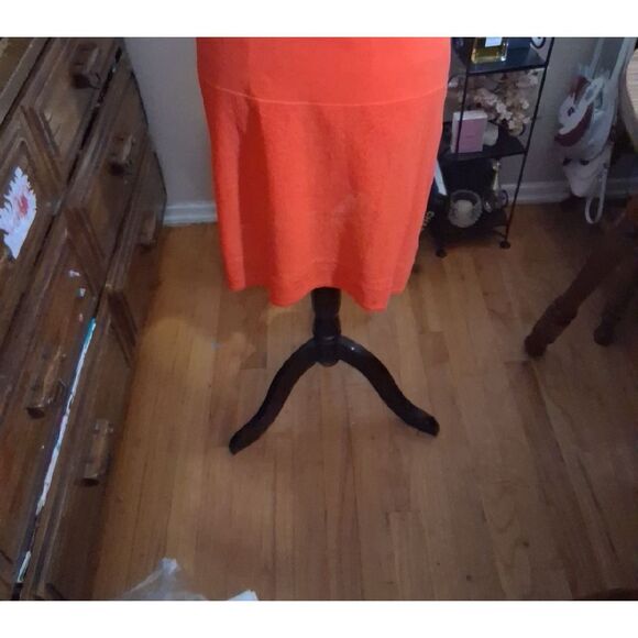 Authentic Chanel Stretchy Orange Skirt Size Small/medium - Picture 7 of 10